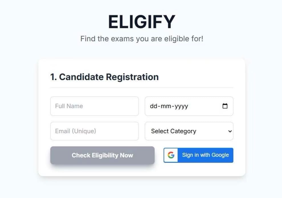 Eligify snapshot 1